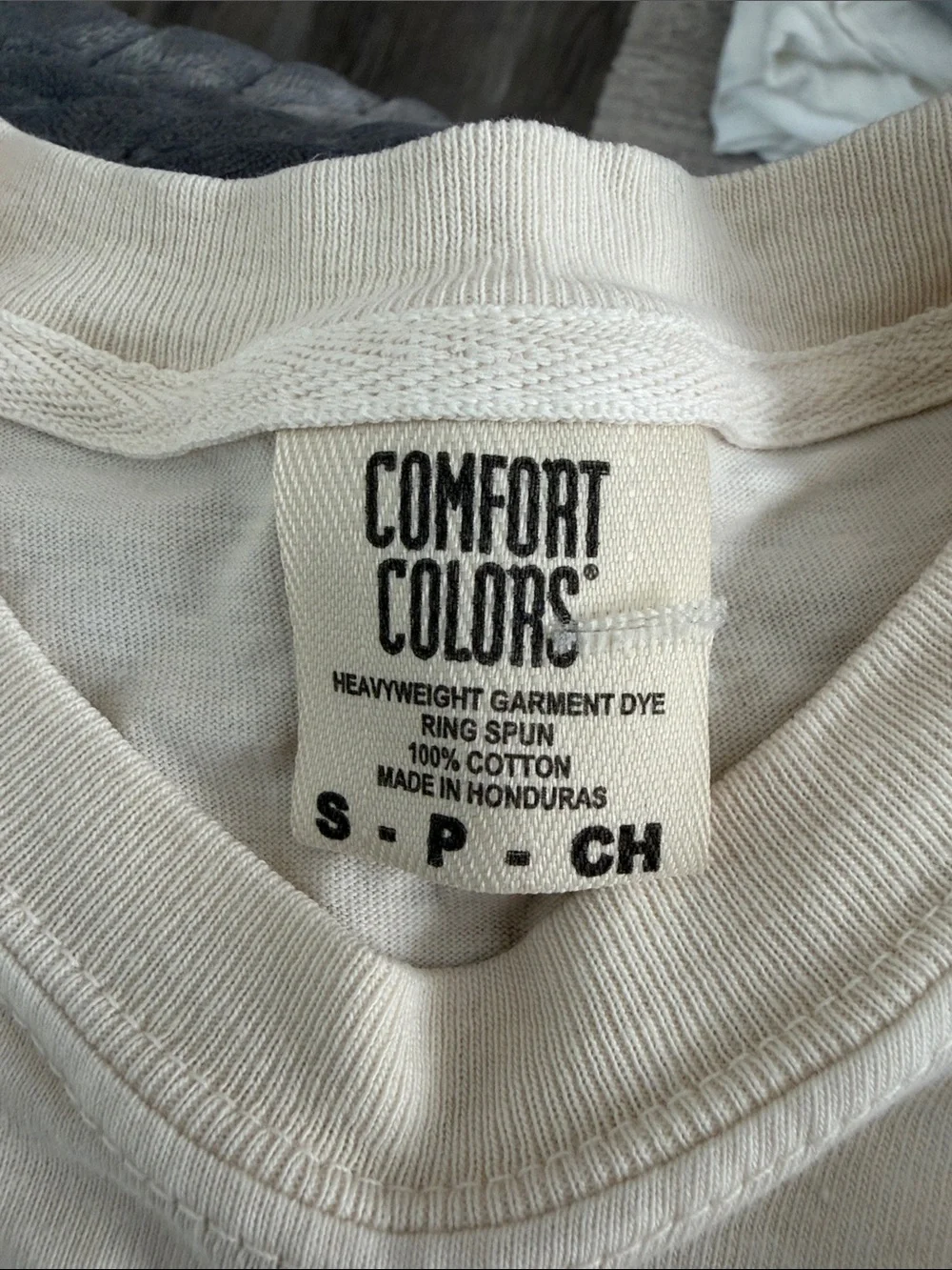 Comfort Colors Cream Key West Florida Short Sleeve Tee with Teal Graphic